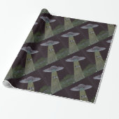 Alien Abduction Cadeaupapier (Uitgerold)