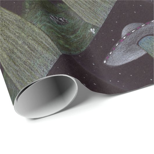 Alien Abduction Cadeaupapier (Rol Hoek)