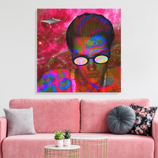 Alien Abduction Canvas Afdruk (Insitu (Woonkamer))