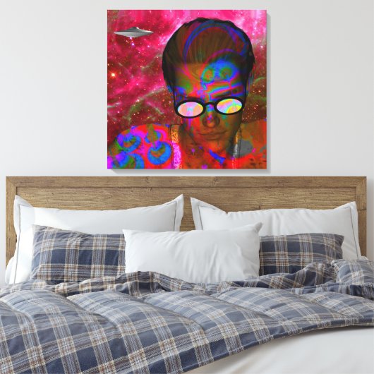 Alien Abduction Canvas Afdruk (Insitu (Slaapkamer))