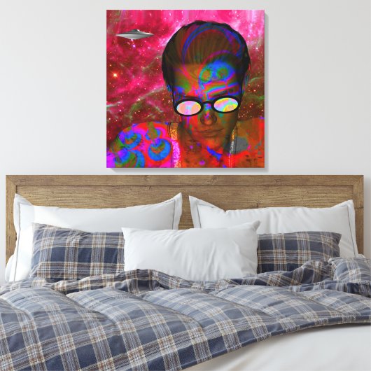 Alien Abduction Canvas Afdruk (Insitu (Slaapkamer))