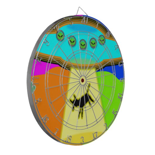 Alien Abduction Dartbord (Voorkant Links)