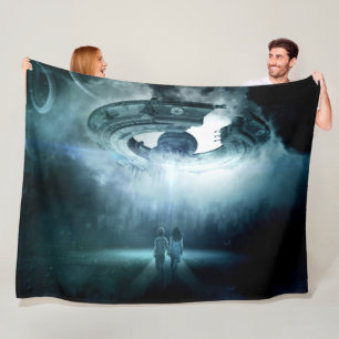 ALIEN ABDUCTION FLEECE DEKEN