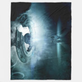 ALIEN ABDUCTION FLEECE DEKEN (Voorkant)