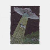 Alien Abduction Fleece Deken (Voorkant)