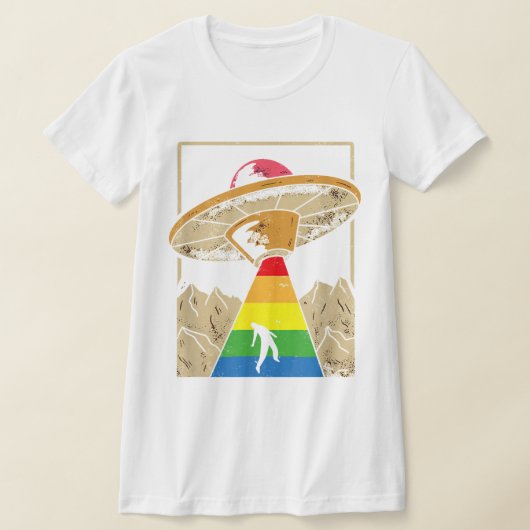 Alien Abduction Gay Pride Gaylien Lgbt T-shirt (Laagn)