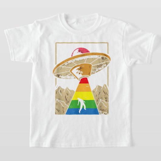 Alien Abduction Gay Pride Gaylien Lgbt T-shirt (Laagn)