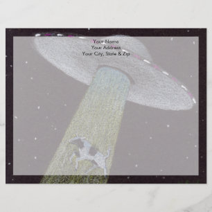 Alien Abduction Gepersonaliseerd Briefhoofd