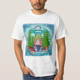 Alien abduction gnome t-shirt