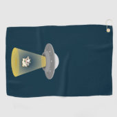 Alien Abduction Golfhanddoek (Horizontaal)