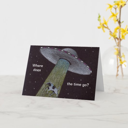 Alien Abduction Kaart (Gele Bloem)