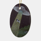 Alien Abduction Keramisch Ornament (Links)