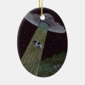 Alien Abduction Keramisch Ornament (Achterkant)