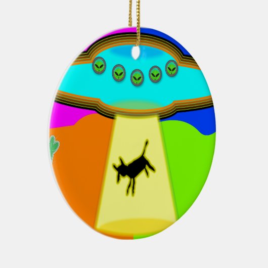 Alien Abduction Keramisch Ornament (Rechts)