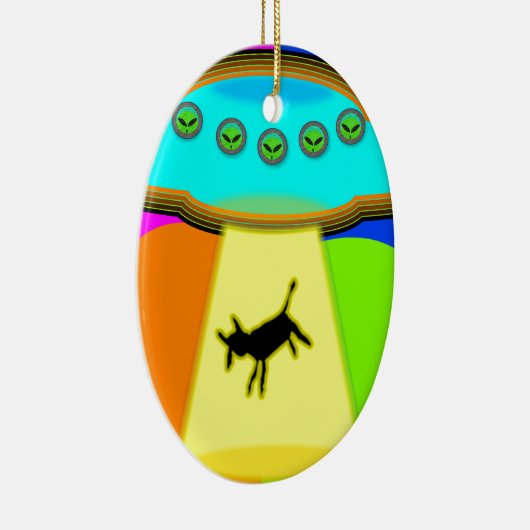 Alien Abduction Keramisch Ornament (Rechts)