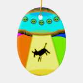 Alien Abduction Keramisch Ornament (Voorkant)