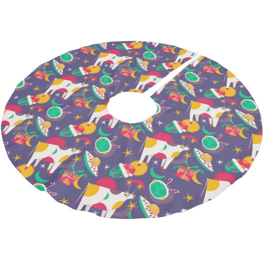 Alien Abduction Kerstboom Rok (Gekanteld)