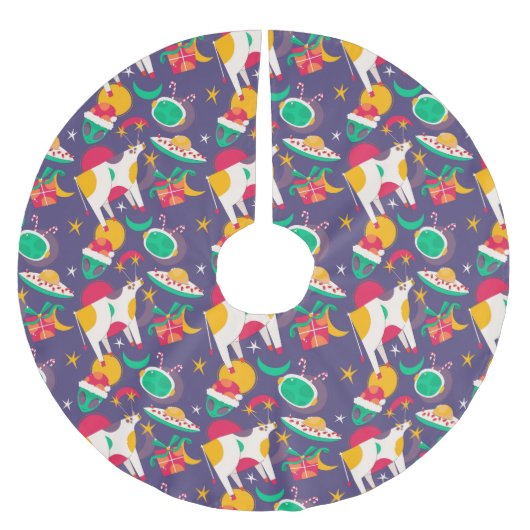 Alien Abduction Kerstboom Rok (Voorkant)