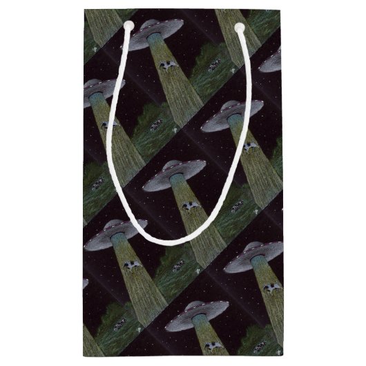 Alien Abduction Klein Cadeauzakje (Achterkant)