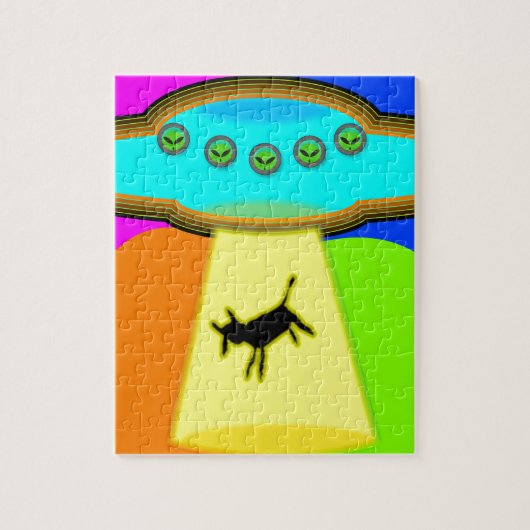 Alien Abduction Legpuzzel (Verticaal)