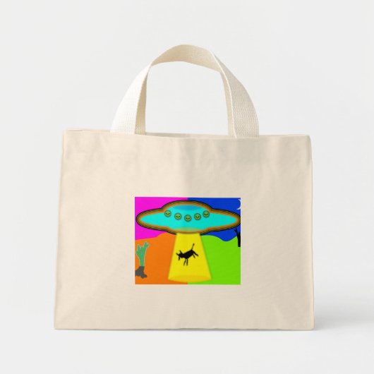 Alien Abduction Mini Tote Bag (Voorkant)