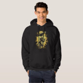 Alien Abduction Monkey Ape UFO Spaceship Extraterr Hoodie (Voorkant volledig)