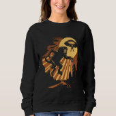 Alien Abduction Monkey Ape UFO Spaceship Extraterr Trui (Voorkant)