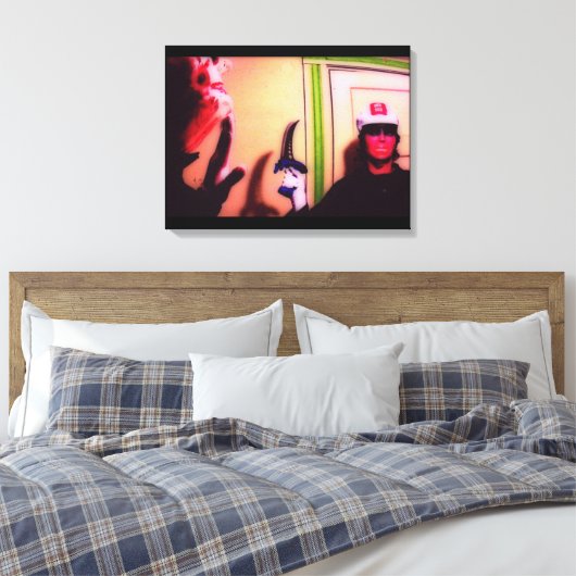 Alien Abduction Nachtmerrie 3 Canvas Afdruk (Insitu (Slaapkamer))