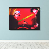 Alien Abduction Nachtmerrie Canvas Afdruk (Insitu (Houten vloer))