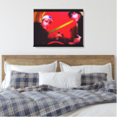 Alien Abduction Nachtmerrie Canvas Afdruk (Insitu (Slaapkamer))