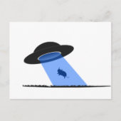 Alien Abduction of a Cow - UFO Briefkaart (Voorkant)