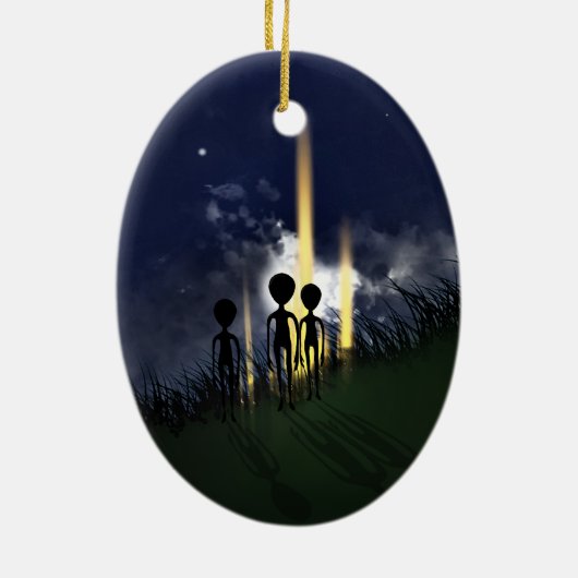 Alien Abduction Ornament (dubbelzijdig) (Achterkant)