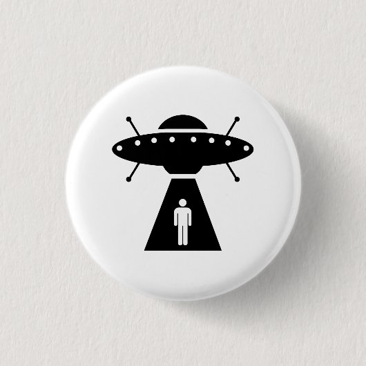 Alien Abduction Pictogram Button (Voorkant)