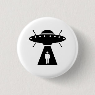 Alien Abduction Pictogram Button