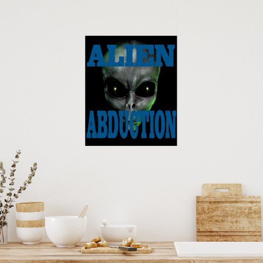 Alien Abduction Poster (Keuken)