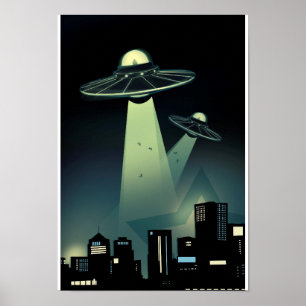 Alien Abduction Poster Groter