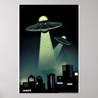 Alien Abduction Poster Groter