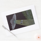 Alien Abduction Rechthoekige Sticker (Envelop)