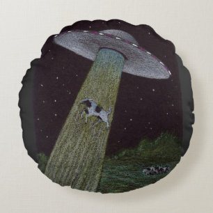 Alien Abduction Rond Kussen