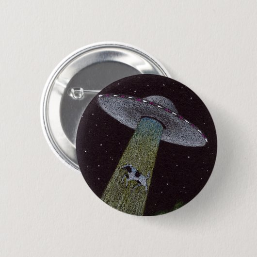 Alien Abduction Ronde Button 5,7 Cm (Voorkant /achterkant)