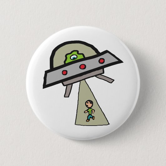 Alien Abduction Ronde Button 5,7 Cm (Voorkant)