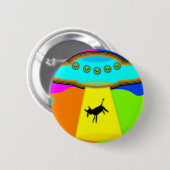 Alien Abduction Ronde Button 5,7 Cm (Voorkant /achterkant)