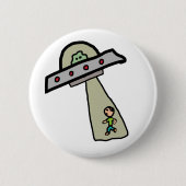 Alien Abduction Ronde Button 5,7 Cm (Voorkant)