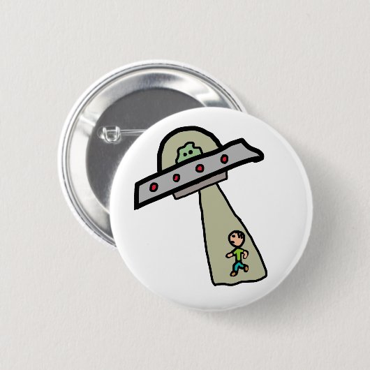 Alien Abduction Ronde Button 5,7 Cm (Voorkant /achterkant)