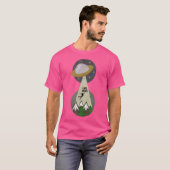 Alien Abduction Ruimteschip Funny Distressed Desig T-shirt (Voorkant volledig)