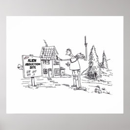 Alien Abduction Site gloss-poster Poster
