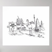 Alien Abduction Site waarde matte poster (Voorkant)