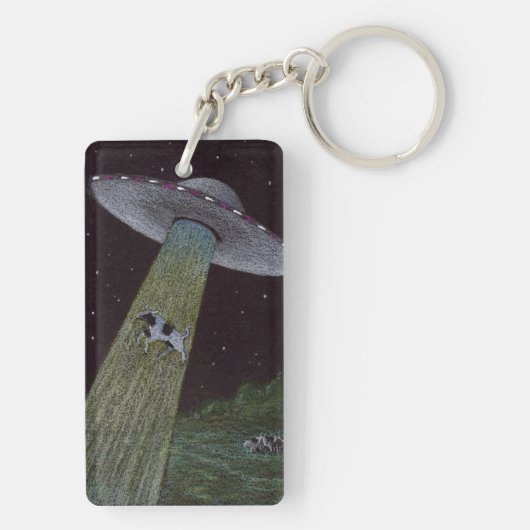 Alien Abduction Sleutelhanger (achterkant)