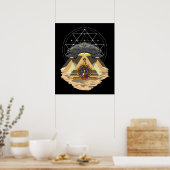 Alien Abduction Space Annunaki Egyptische piramids Poster (Keuken)
