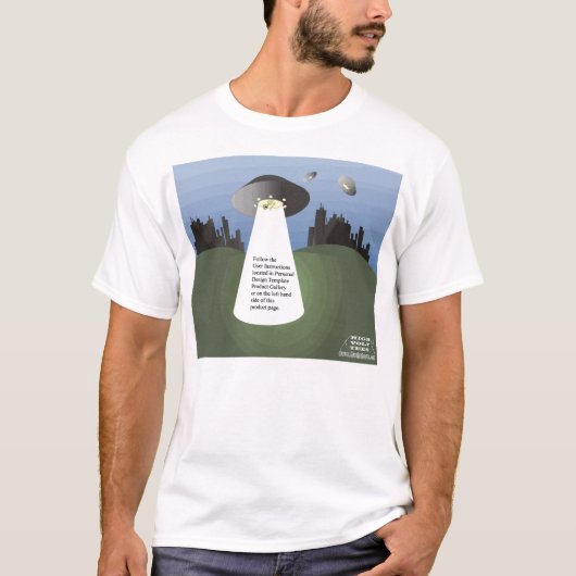 Alien_Abduction T-shirt - Personal Design Sjabloon (Voorkant)
